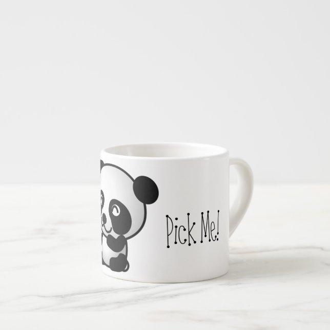 Panda-Tasse! Espressotasse (Vorderseite Rechts)
