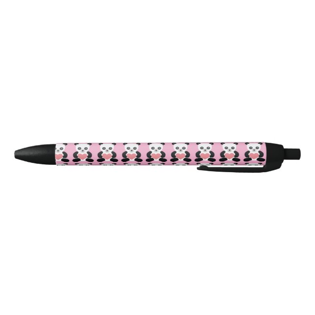 Panda Teddy Bear mit Heart Pen Kugelschreiber (Unterseite)