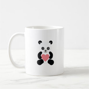 Panda-Teddybär mit Herz Kaffeetasse