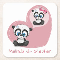 Panda-Teddybär Rosa Herz Hochzeit Brautparty