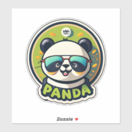 Panda Themed Stickers Niedlich und spielerisch Aufkleber