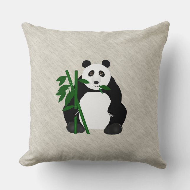 Panda Throw Pillow Kissen (Vorderseite)