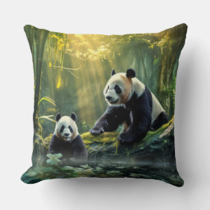 Panda Tierwelt Wilder Wilder Geist Kissen