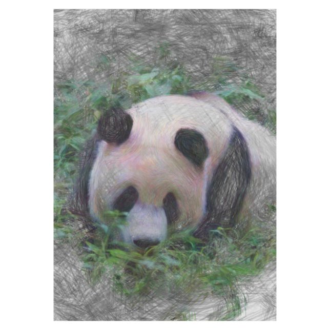 Panda Tischdecke (Vorderseite)