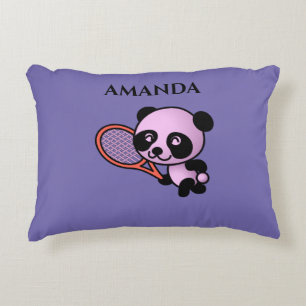 Panda tragen personalisierten Namen werfen Kissen. Dekokissen