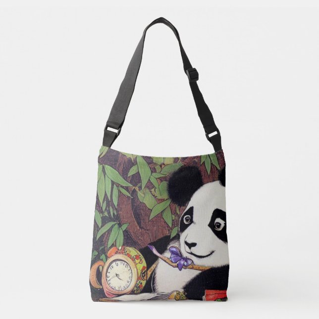Panda Tragetaschen Mit Langen Trägern (Vorderseite)