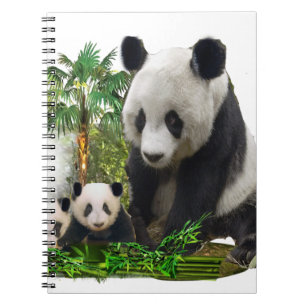 Panda trägt Kleidung und mehr Notizblock
