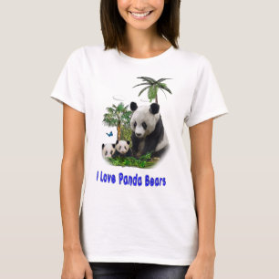 Panda trägt Kleidung und mehr T-Shirt