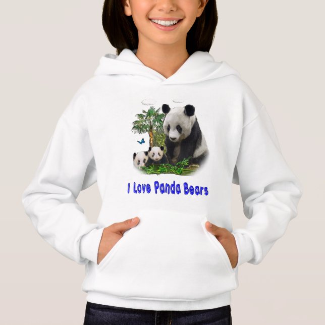 Panda trägt T - Shirt (Vorderseite)