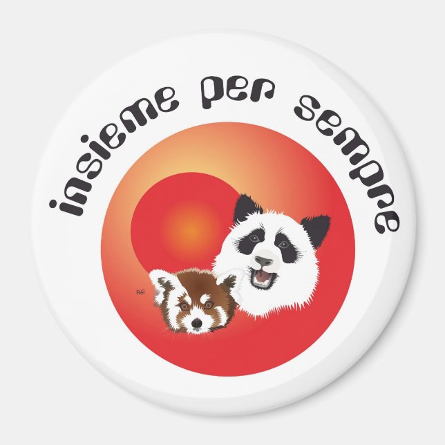 Panda Treffen Magnet (Vorne)