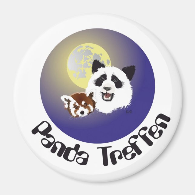 Panda Treffen Magnet (Vorne)