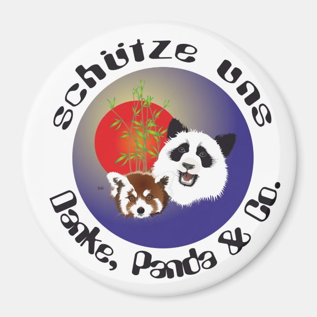 Panda Treffen Magnet (Vorne)