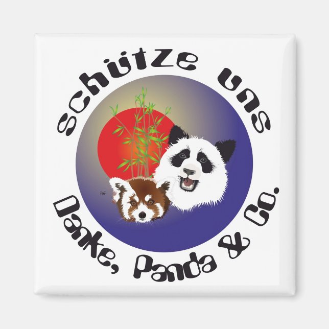 Panda Treffen Magnet (Vorne)