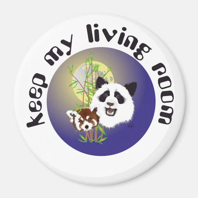 Panda Treffen Magnet (Vorne)