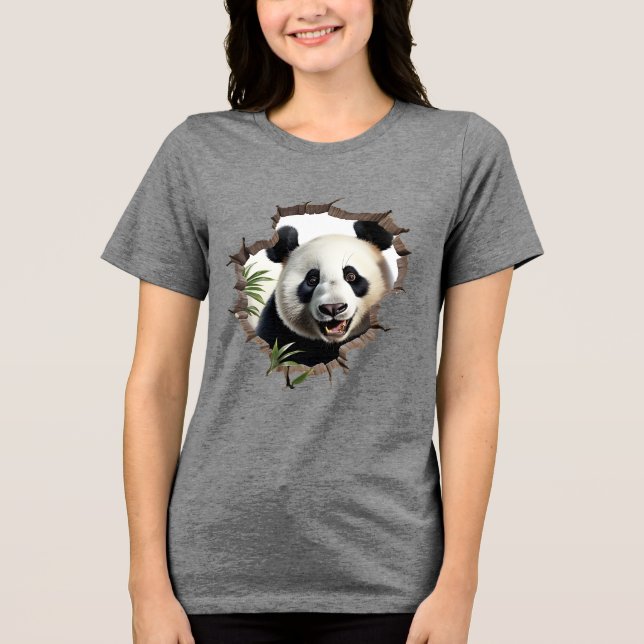 Panda Tri-Blend Shirt (Vorderseite)
