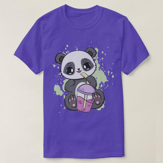 Panda trinkt Boba für Blase Tee Milch Kawaii Bea (Design vorne)