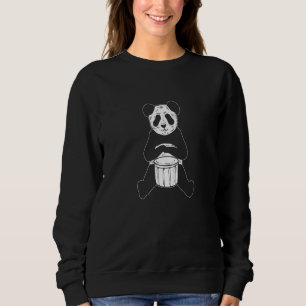 Panda-Trommler-Unterhalter Sweatshirt