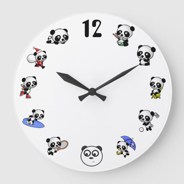 Panda Uhr (Vorderseite)