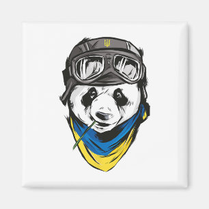 Panda Ukrainische Flagge Ukraine-Shirt Ukrainische Magnet