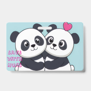 Panda Umarmen Budget Notizbuch – Süßer Planer fürs Ausweis