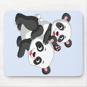 Panda und Baby Geschenk für Kinder Mousepad