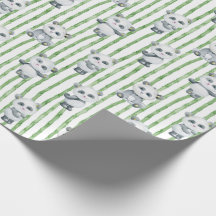 Panda und Bamboo-Wrapping Paper