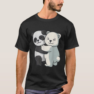 Panda und Eisbären-Eisbärenkuppeltiere T-Shirt