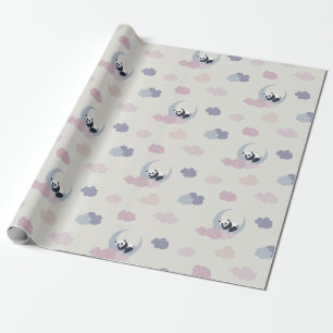 Panda- und Moon-Cute Geschenkpapier