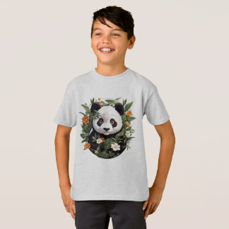 Panda unter den Blüten T-Shirt