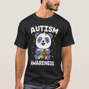 Panda unterstützt Krieger des Autismus T-Shirt