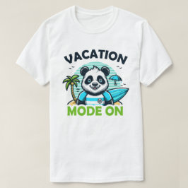 Panda Vacation Mode on T-Shirt