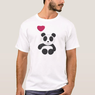 Panda-Valentinsgruß T-Shirt
