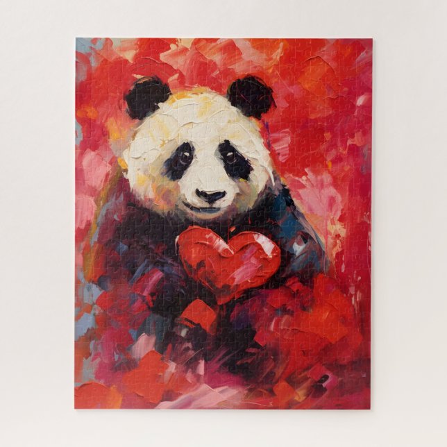 Panda Valentinstag (Vertikal)