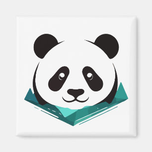 Panda Vector Art Animal Modern Urban City Grafik Magnet