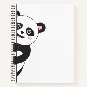 Panda verbergen notizbuch