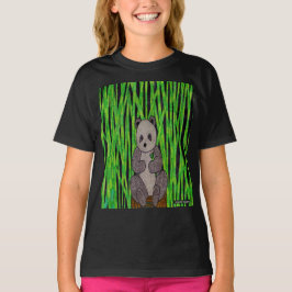 Panda (vif) - T-shirt basique pour fille