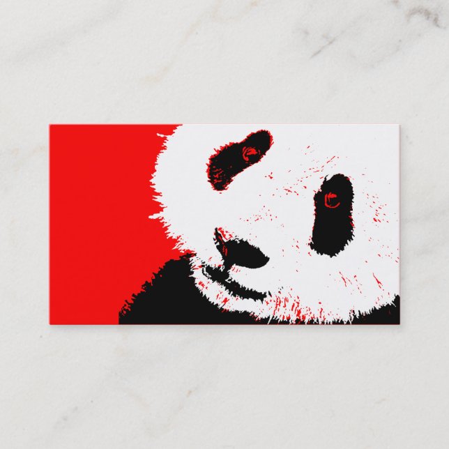 Panda. Visitenkarte (Vorderseite)