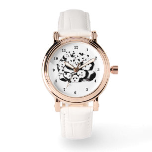 Panda Watch Geschenk Glückliche Familie - Umarmen Armbanduhr