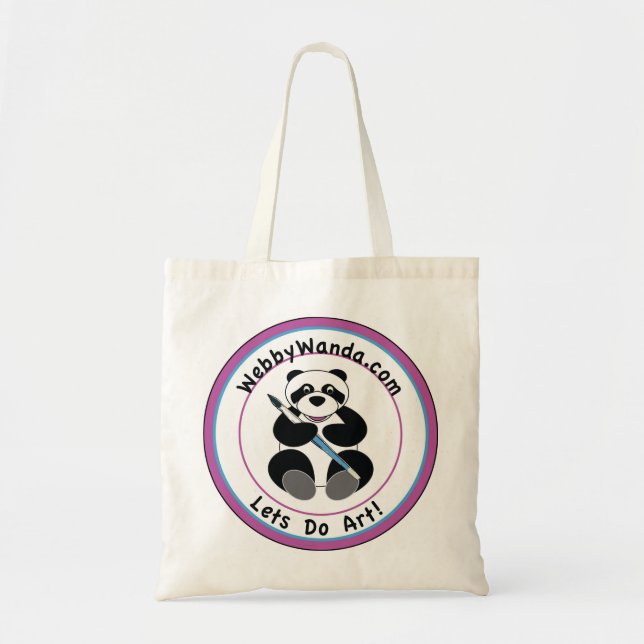 Panda-webbywanda.com-Logo-Taschen-Tasche Tragetasche (Vorne)