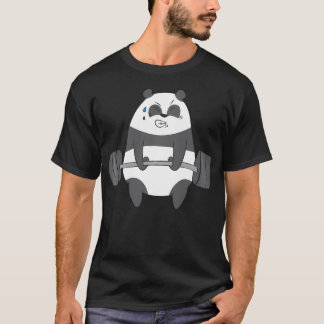 Panda Weightlift Fitness Panda Gym Funny Panda T-Shirt