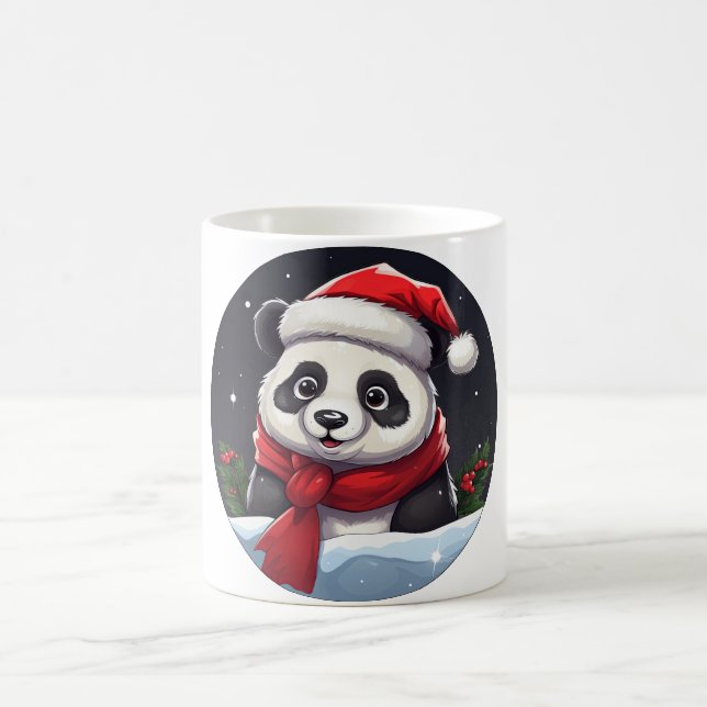 Panda Weihnachten Kaffeetasse (Mittel)