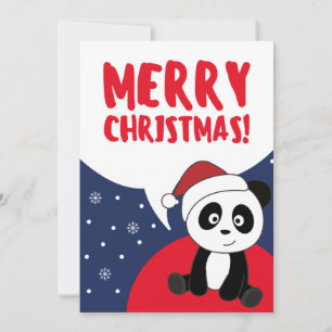 Panda Weihnachten Schnee Winter Tiere Pandas Feier