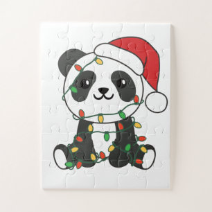 Panda Weihnachts Winter Animals Pandas Jigsaw Puzz