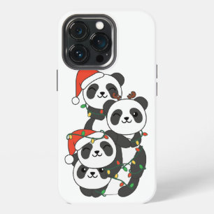 Panda-Weihnachtsbaum Weihnachts-Tiere Pandas iPhone 13 Pro Hülle