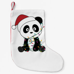 Panda Weihnachtsschnee Wintertiere Pandas Adult C Kleiner Weihnachtsstrumpf