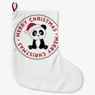 Panda Weihnachtsschnee Wintertiere Pandas Großer Weihnachtsstrumpf