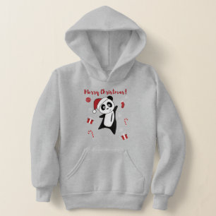 Panda Weihnachtsschnee Wintertiere Pandas Hoodie