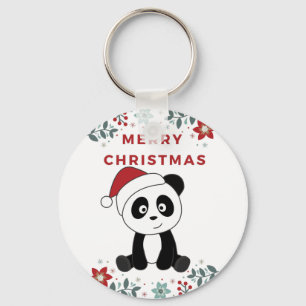 Panda Weihnachtsschnee Wintertiere Pandas Keychai Schlüsselanhänger