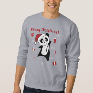 Panda Weihnachtsschnee Wintertiere Pandas Sweatsh Sweatshirt