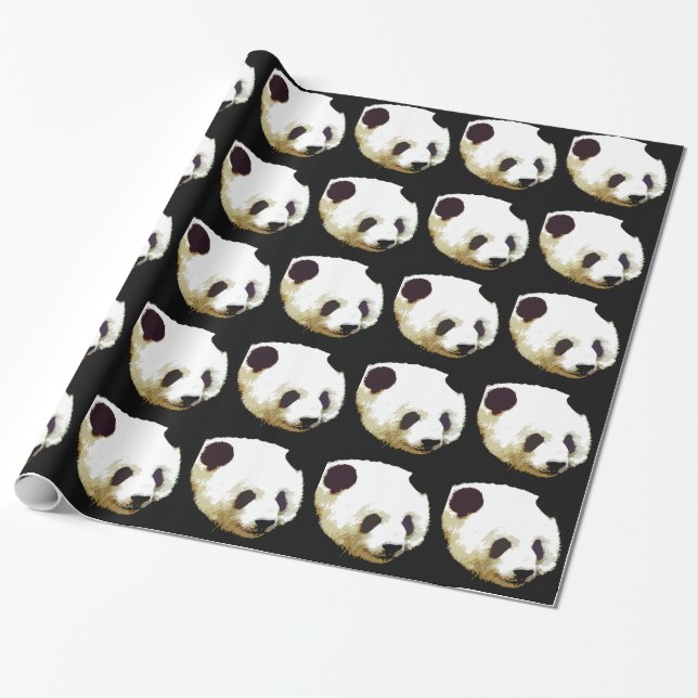 Panda Weihnachtswrapping Paper Geschenkpapier (Ungerollt)